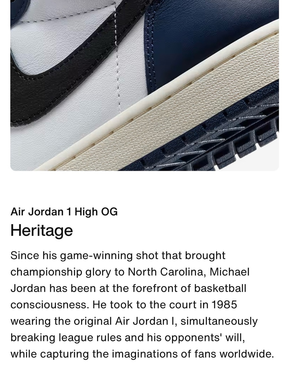 Nike Air Jordan 1 High Navy/White/Black Men’s Sneakers. Fits women size 7.5. - Picture 4 of 12